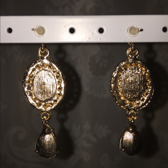 Purple long earrings - Picture 6 of 7